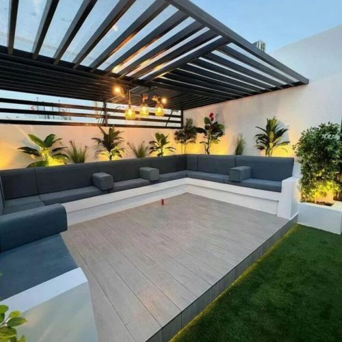 🏡المظلات والجلسات الخارجية